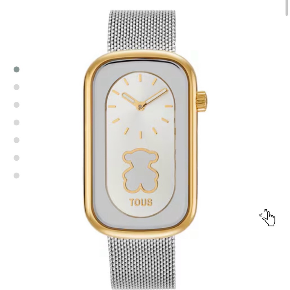 Tous Gold and Silver Mesh Watch